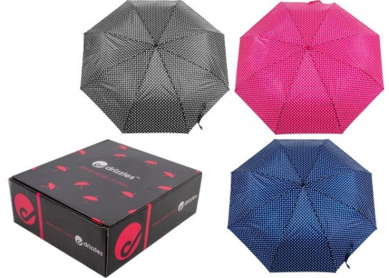 (image for) UMBRELLA SUPER MINI SPOT - ASSORTED - RED/WHITE SPOT - BLUE/WHITE SPOT - BLACK/WHITE SPOT
