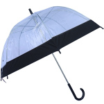 (image for) UMBRELLA CLEAR DOME - BLACK - LARGE