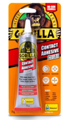 (image for) GORILLA CONTACT ADHESIVE CLEAR WATERPROOF - 75G