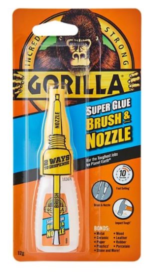 (image for) GORILAA SUPER GLUE BRUSH & NOZZLE - 12G