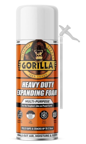 (image for) GORILLA HEAVY DUTY MULTI PURPOSE EXPANDING FOAM - 340ML