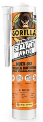 (image for) GORILLA MOULD RESISTANT SEALANT WHITE MULTI PURPOSE - 295ML