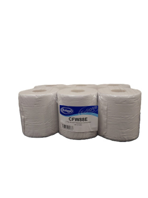 (image for) CENTREFEED ROLL WHITE CFW88E 80M PACK OF 6