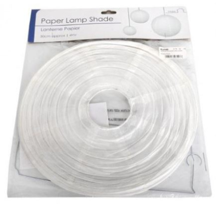 (image for) SIL PAPER LAMP SHADE WHITE