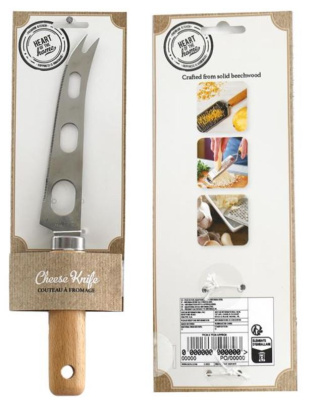 (image for) SIL WOOD HANDLE CHEESE KNIFE