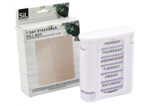 (image for) SIL 7DAY STACKABLE PILL BOX