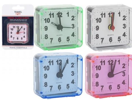 (image for) PMS TRAVEL ALARM CLOCK 4ASST