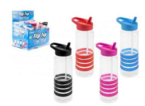 (image for) PMS STRIPE DRINK BOTTLE+STRAW