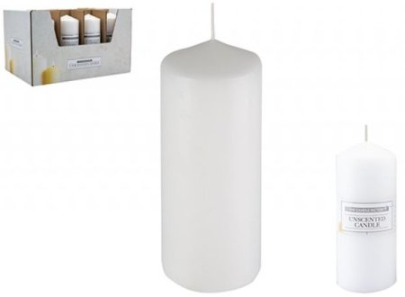 (image for) PMS PILLAR CANDLE UNSCENT WHIT