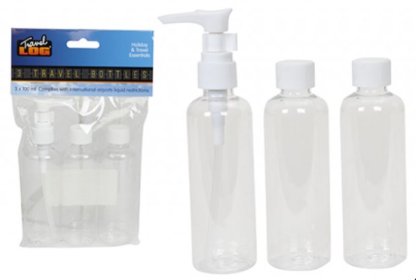 (image for) PMS TRAVEL BOTTLES 3PK