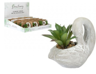 (image for) PMS CEMENT FLOWER POT SWANS