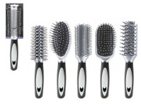 (image for) PMS HAIR BRUSH SIL/BLK CARDED