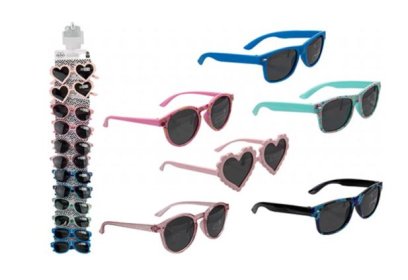 (image for) PMS CHILDREN SUNGLASSES 6 ASSORTED DESIGNS - STD