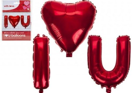 (image for) PMS BALLOONS ILOVEYOU HANGING
