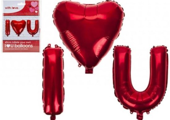 (image for) PMS BALLOONS ILOVEYOU HANGING