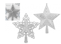 (image for) XMAS TREE TOP STAR GLITT SILVR