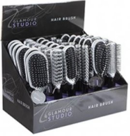 (image for) PMS HAIR BRUSH SIL/BLK 6 ASST