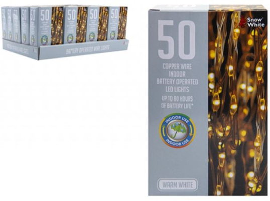 (image for) XMAS COP/WIRE LIGHT INDOOR W/W