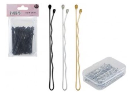 (image for) PMS HAIR GRIPS 3 ASSORTED COLOURS - 60S