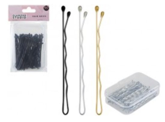 (image for) PMS HAIR GRIPS 3 ASSORTED COLOURS - 60S