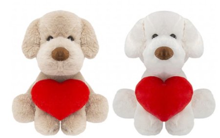 (image for) PMS PUPPY WITH LOVE HEART ASST