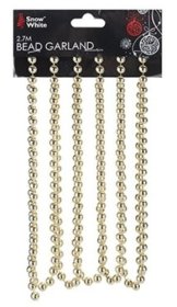 (image for) XMAS BEAD CHAIN GOLD CARDED