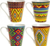 (image for) PMS MUG STONE WARE AZTEC RANGE