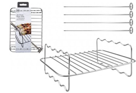 (image for) PMS AIR FRYER RACK+ 4 SKEWERS