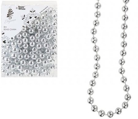 (image for) XMAS BEAD GARLAND SILVER