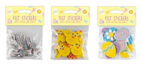 (image for) GEM EASTER FELT STICKER 10S