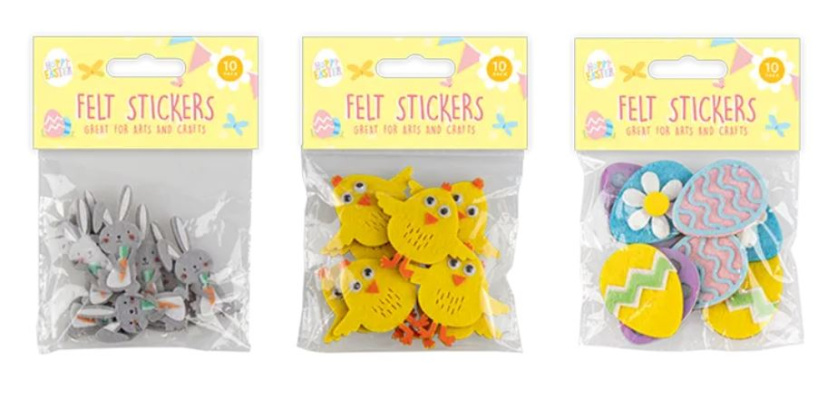 (image for) GEM EASTER FELT STICKER 10S