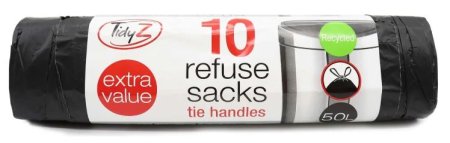 (image for) TIDYZ REFUSE SACK+TIE HAND 10S