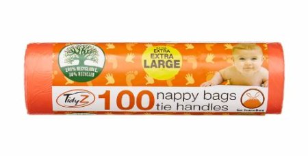 (image for) TIDYZ NAPPY BAGS+TIE HANDLE