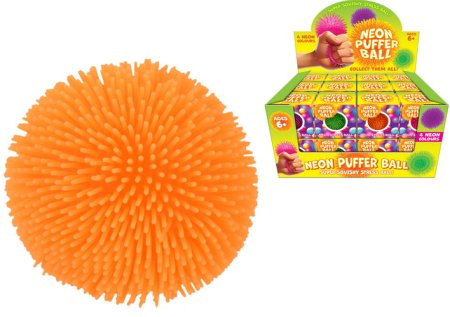 (image for) KT NEON SPIKEY PUFFER BALL ASSORTED - 60MM