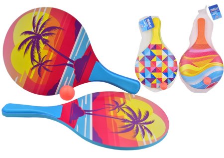 (image for) KT WOODEN BEACH BATS&BALL