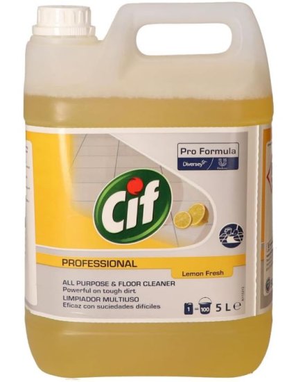 (image for) CIF PROFESSIONAL ALL PURPOSE & FLOOR CLEANER LEMON - 5L