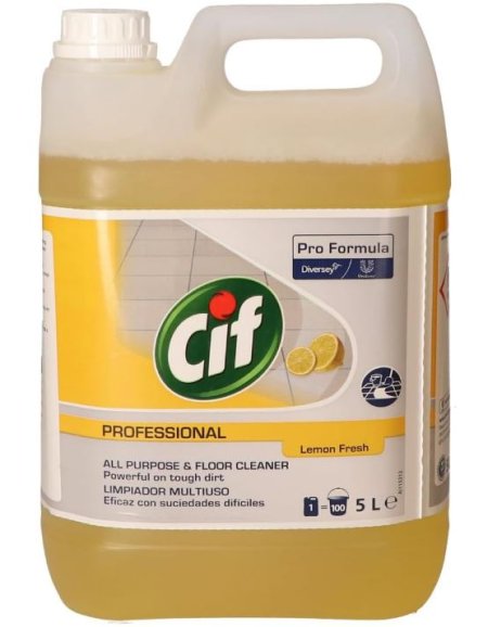 (image for) CIF PROFESSIONAL ALL PURPOSE & FLOOR CLEANER LEMON - 5L