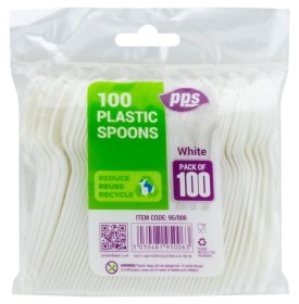 (image for) PPS PLASTIC SPOON WHITE