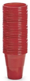 (image for) PPS PLASTIC CUP RED 50S