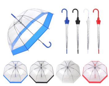 (image for) GSD CLEAR DOME UMBRELLAS ASST