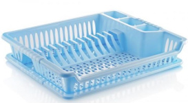 (image for) HOBBY DISH DRAINER +TRAY ASST