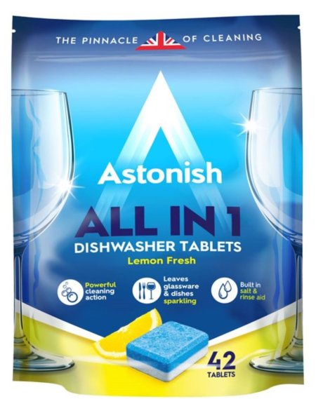 (image for) ASTONISH ALL IN 1 DISHWASH TABS - 42S