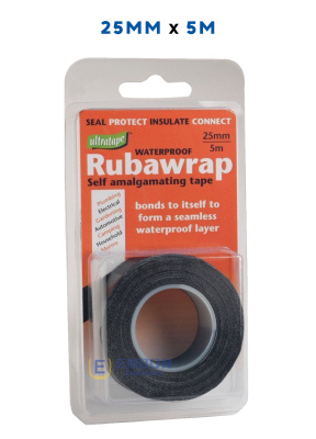 (image for) ULTRA RUBAWRAP TAPE BLACK 5M-25MM