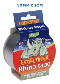 (image for) RHINO CLOTH TAPE SILVER 20M-50MM