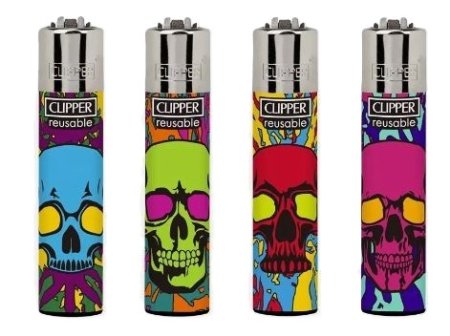 (image for) CLIPPER LIGHTER COLOR/F SKULL1