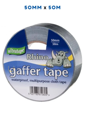 (image for) RHINO GAFFER TAPE SILVER 50M-50MM