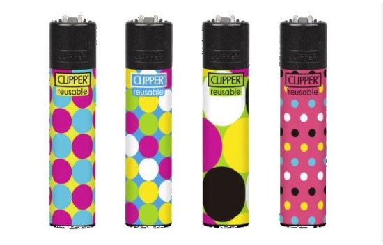 (image for) CLIPPER LIGHTER POLKA DOTS