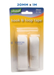 (image for) RHINO HOOK&LOOP TAPE WHITE - 20MMX1