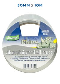 (image for) RHINO ALUMINIUM FOIL TAPE 10M-50MM