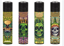 (image for) CLIPPER LIGHTER PURE W/SKULLS
